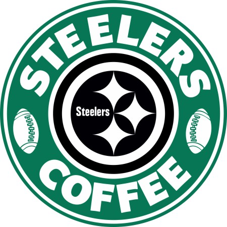 Pittsburgh Steelers starbucks coffee logo vinyl decal